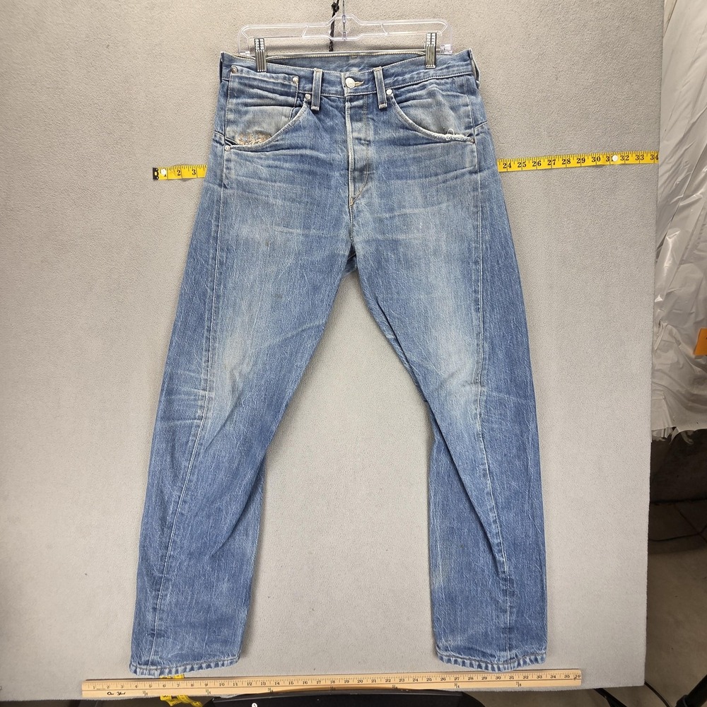 Vintage Levis Engineered Jeans Mens 32x32 Blue Twisted Button Fly Medium Wash